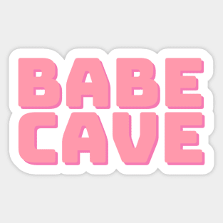 Babe Cave Sticker